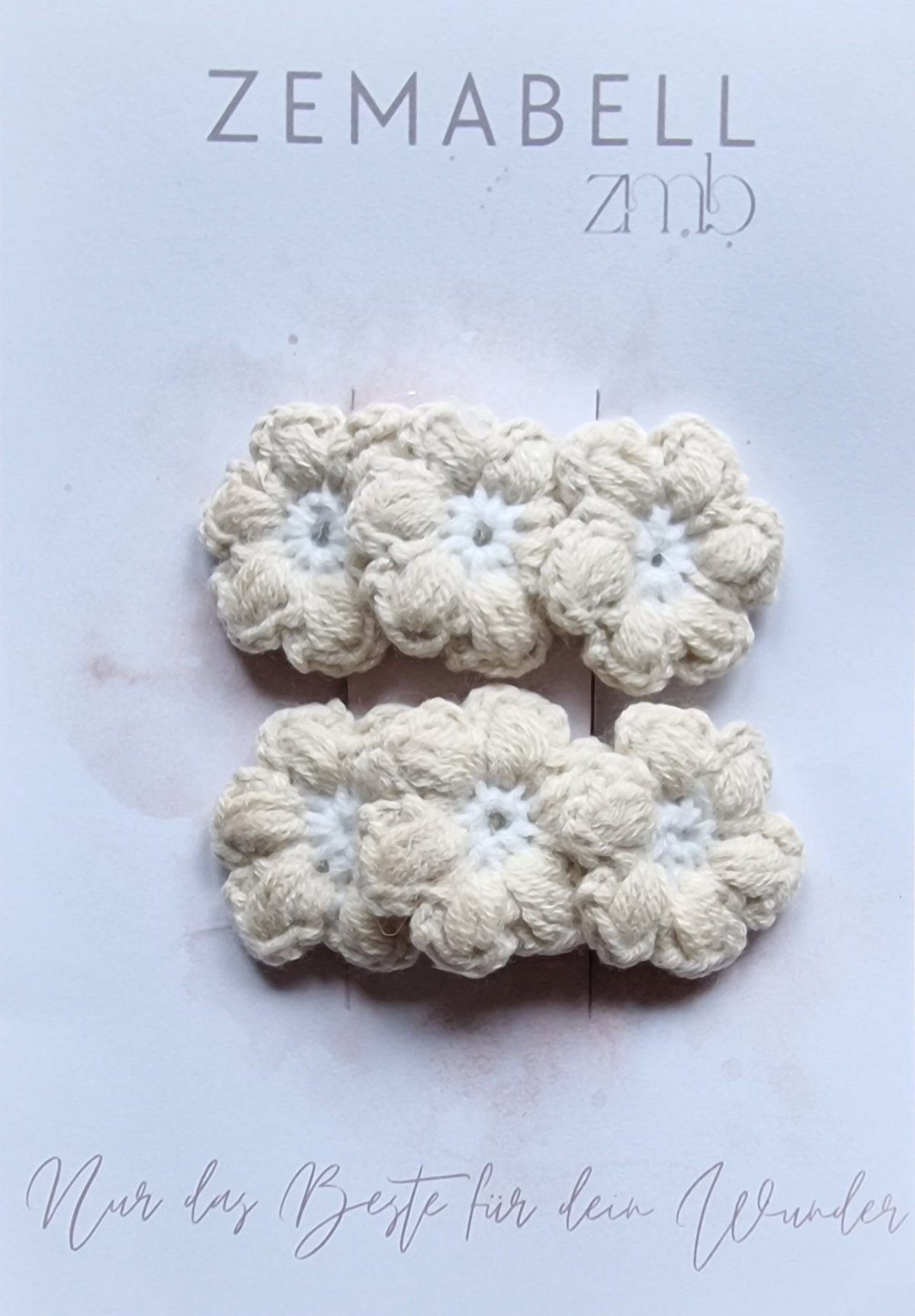 Gehäkelte Haarspange "Flower Rain"