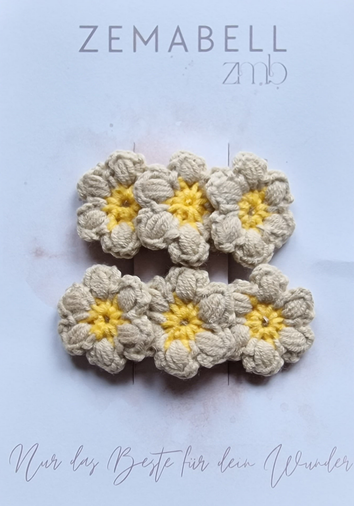 Gehäkelte Haarspange "Flower Rain"