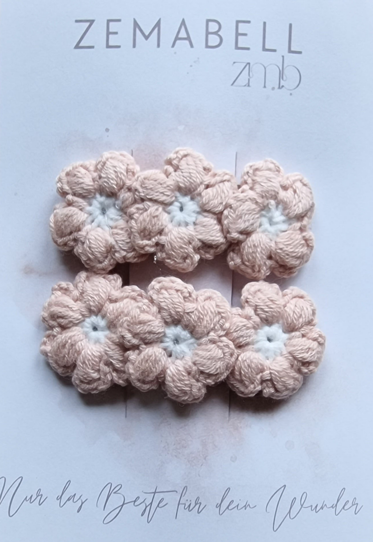 Gehäkelte Haarspange "Flower Rain"