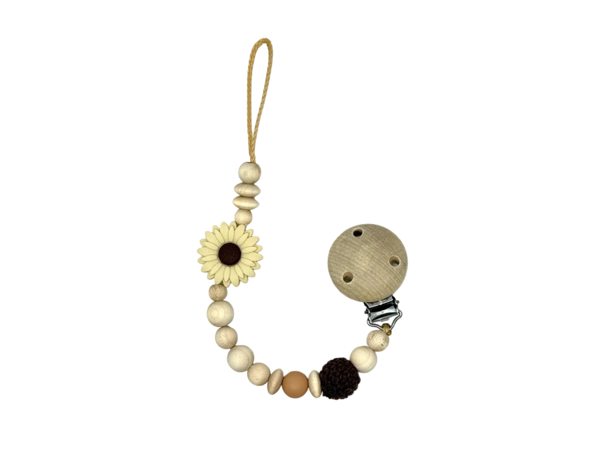 Schnullerkette "Yellow Flower"