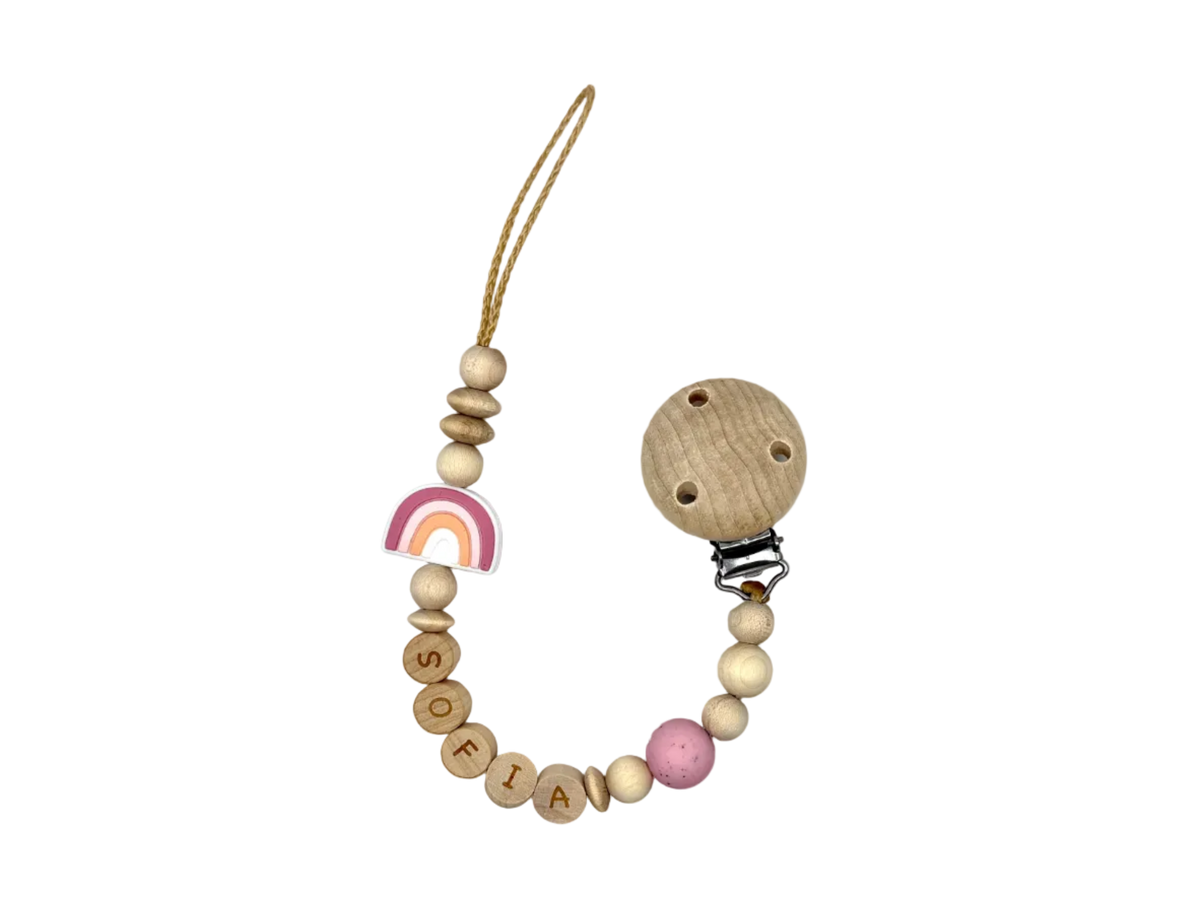 Schnullerkette "lovely Rainbow"