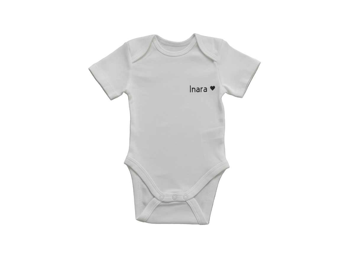 Body personalisierbar mit Babynamen