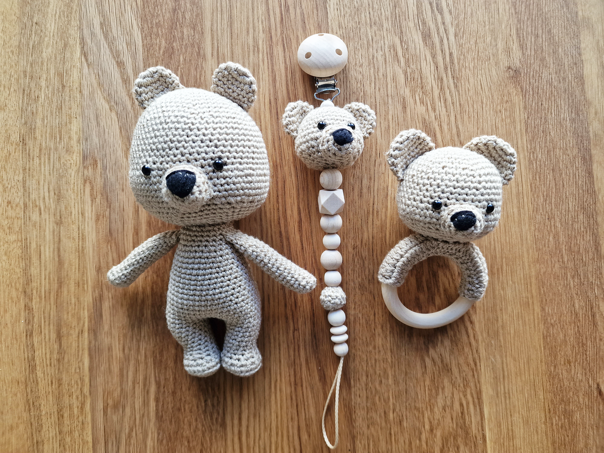 Ensemble au crochet nouveau-né "TED"