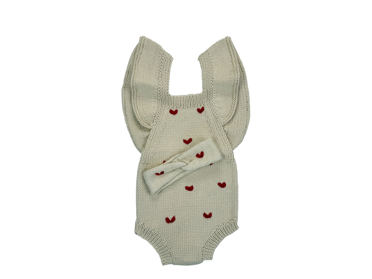 Premium Strick-Romper "Love"