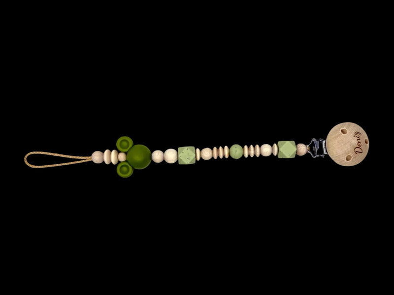 Schnullerkette "Green Mickey"