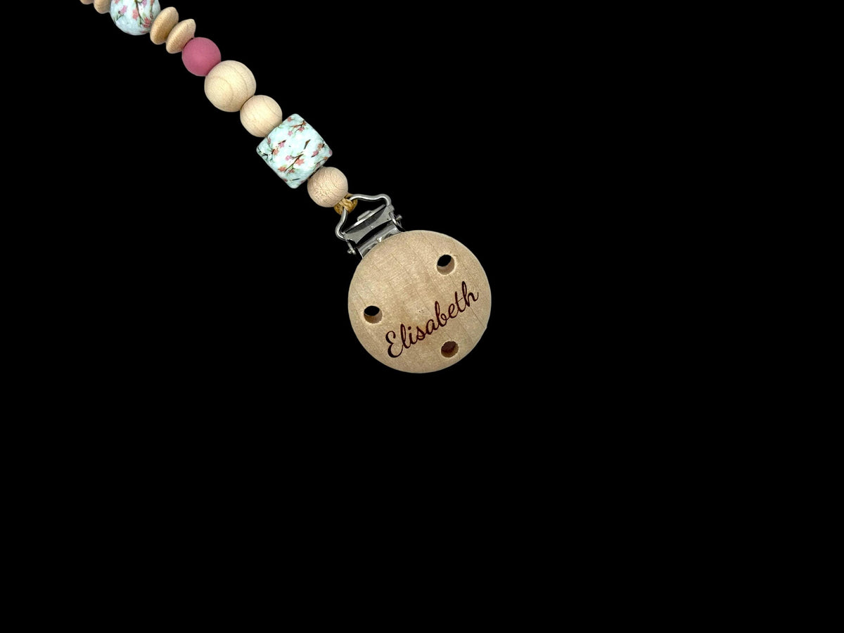 Schnullerkette "Marbly Flowers"