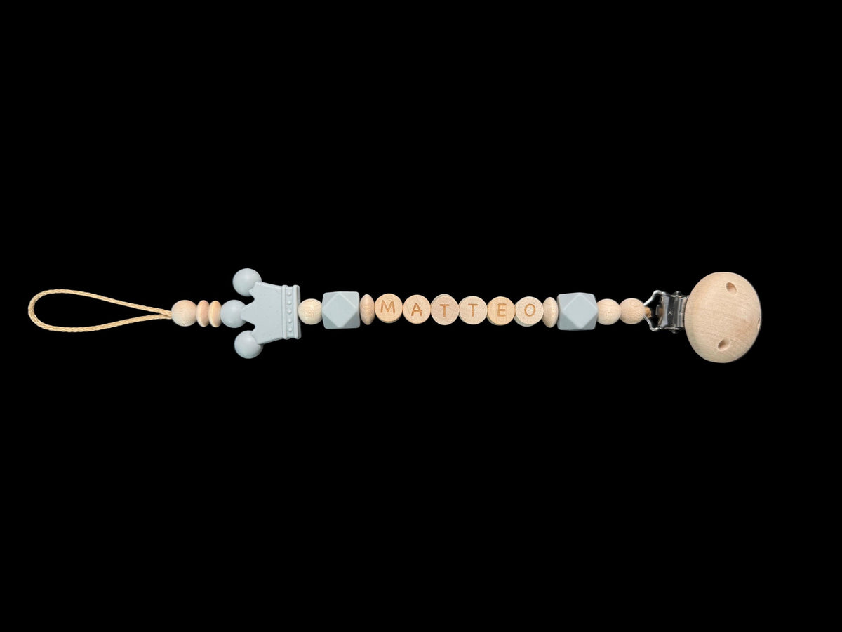 Schnullerkette "prince and princess"